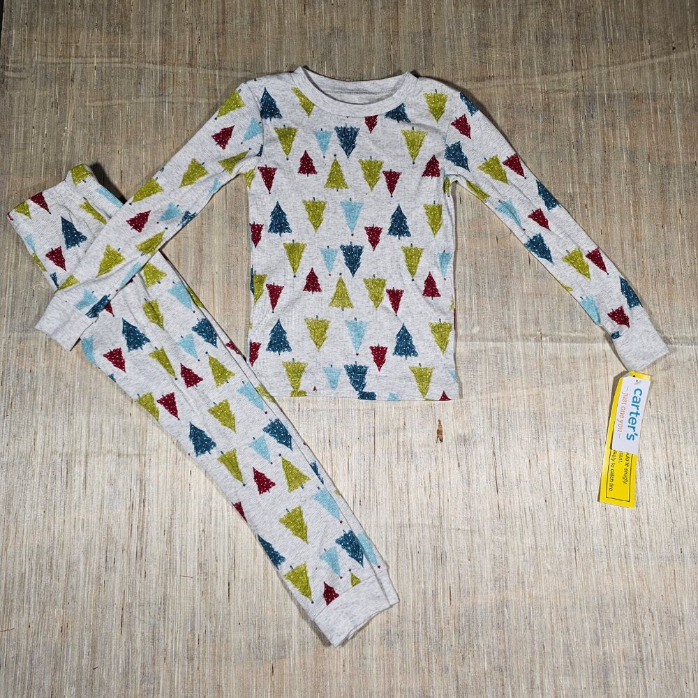 Carters Just One You Heather Grey Christmas 2 piece pj set Size 5T
